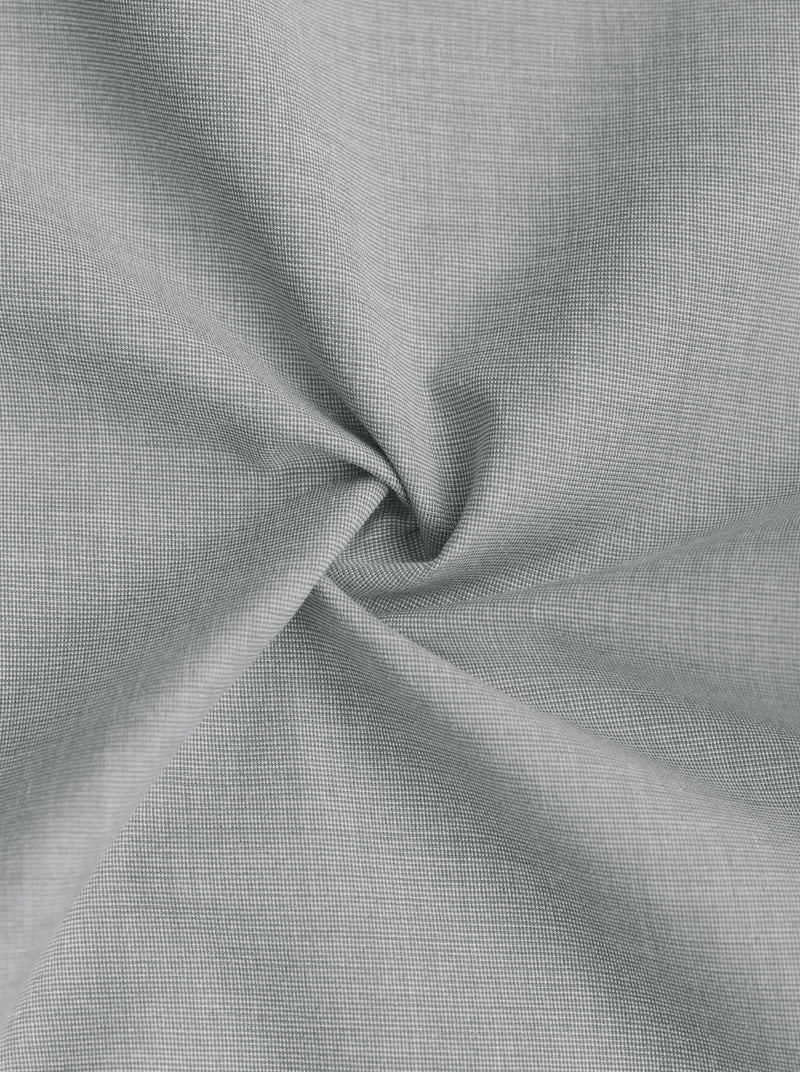 Filafil Fabric Regular Fit Single Pocket Formal Shirt Full Sleeve - Grey