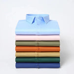 Men's Satin Lycra formal  Full Sleeve Shirt Sky Blue