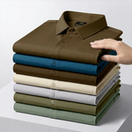 Japanese Lycra Stretch Formal Shirt for Men | Light Brown