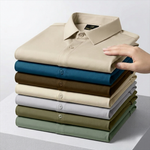 Japanese Lycra Stretch Formal Shirt for Men | Cream