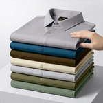 Japanese Lycra Stretch Formal Shirt for Men | Light Grey