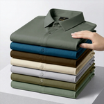 Japanese Lycra Stretch Formal Shirt for Men | Olive Green