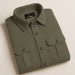 MEN’S CORDUROY SHIRT FOR WINTER STYLE | 21-WALES CORDUROY | DOUBLE POCKET | Mustard
