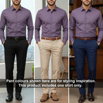 Men's Satin Lycra formal Full Sleeve Shirt Onion