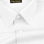 Filafil Fabric Regular Fit Single Pocket Formal Shirt Full Sleeve - White