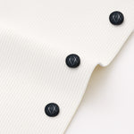 MEN’S CORDUROY SHIRT FOR WINTER STYLE | 21-WALES CORDUROY | DOUBLE POCKET | White