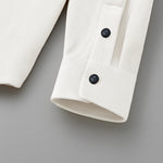 MEN’S CORDUROY SHIRT FOR WINTER STYLE | 21-WALES CORDUROY | DOUBLE POCKET | White