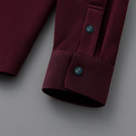 MEN’S CORDUROY SHIRT FOR WINTER STYLE | 21-WALES CORDUROY | DOUBLE POCKET | Wine